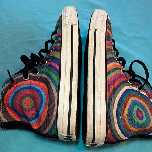 🌈 W7 Multi-color Converse hi-top (RED) Scott Pratt - Picture 7 of 12